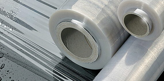 Ролки стреч фолио LLDPE, опаковани и подготвени за палетизиране